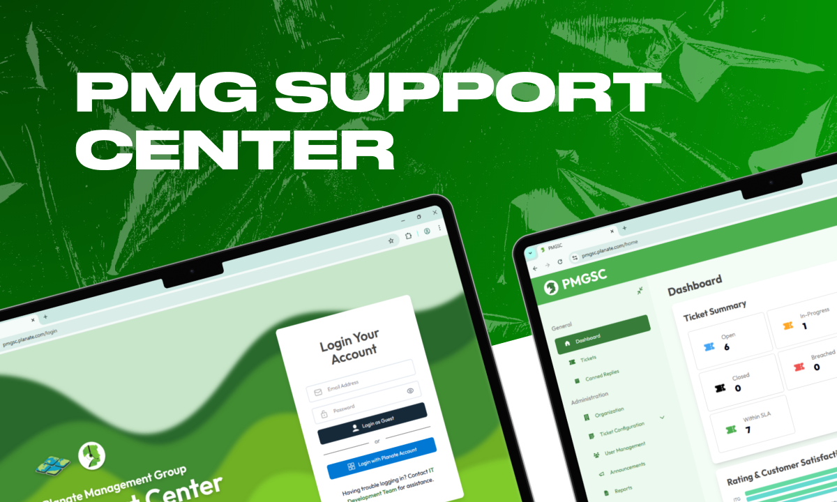 Planate Management Group Support Center